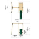 REBO Schaukel Hortensie