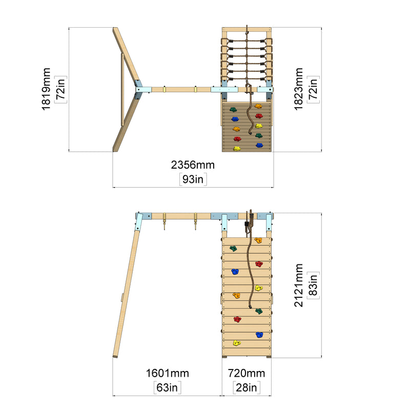 PolarPlay Klettergerüst Schneehase