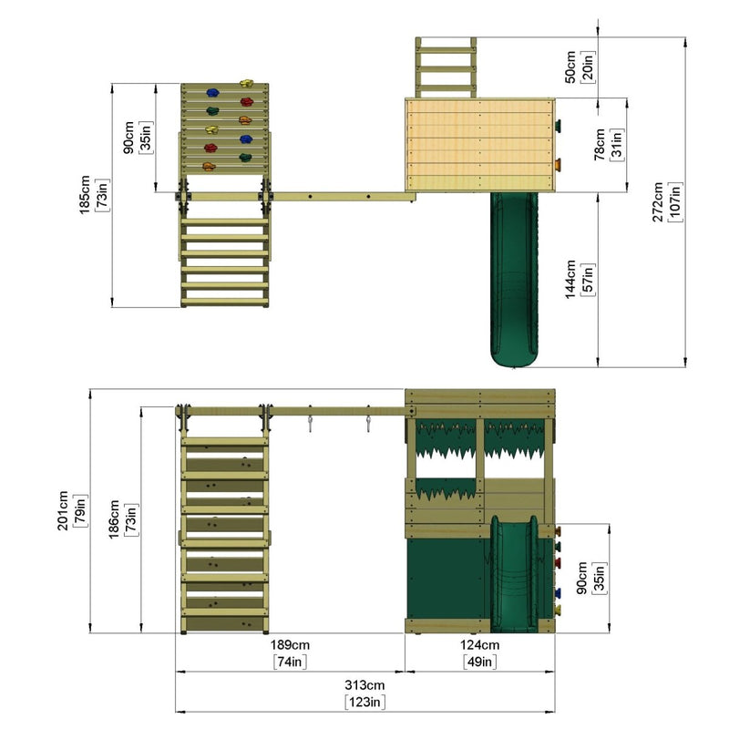 OutdoorToys Kletterturm Peak