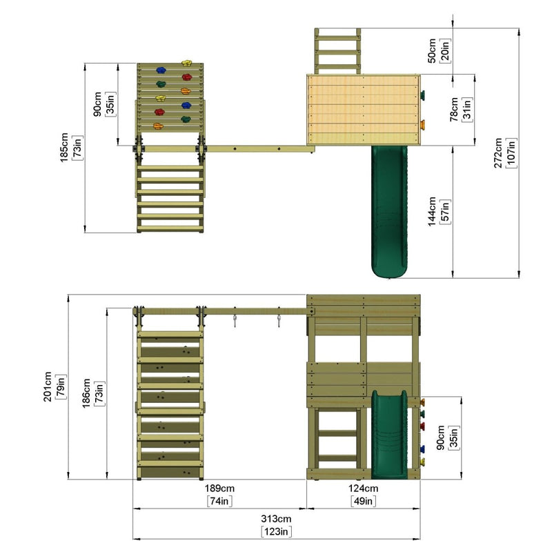 OutdoorToys Kletterturm Sequoia